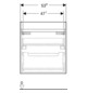 GE Renova Plan US für MWT, mit 1 Schbl. 53,8x60,5x47,3cm, Nussbaum hickory