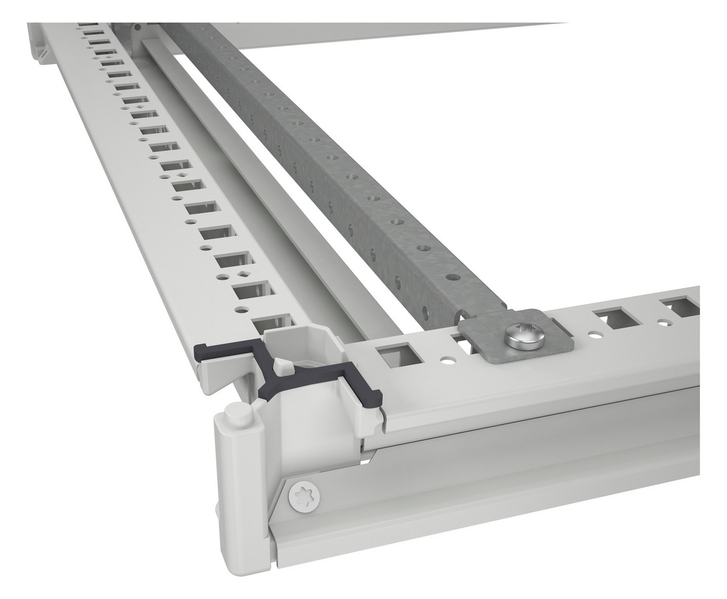 Profil 45x800x500mm Metall gr RAL7035
