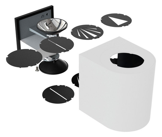 LED-Up/Down Leuchte Canto2 10,6W 3000K 500lm gr Konv IP44 100x87x104mm