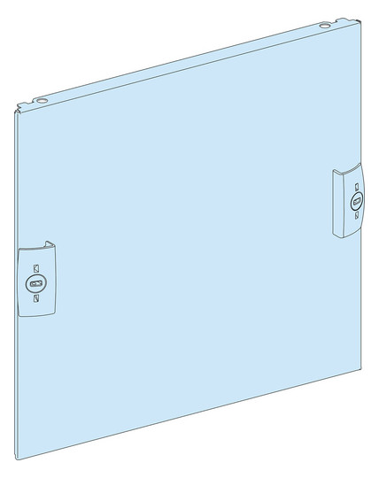 Schrank-Frontplatte 1HE B250xH50mm ST pulverbesch