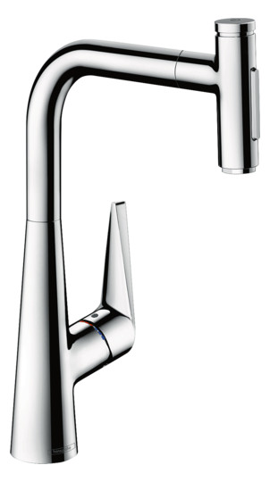 hansgrohe Spültisch-Einhebelmischer 300 Talis Select M51 mit Ausziehbrause, 2jet, sBox, chrom