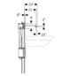 Geberit Brenta Infrarot-Waschtisch-Armatur 22mm, Wandmontage, Generatorbetrieb, mit Mischer, schwarz matt