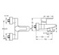 HANSA Wannen-Einhebelmischer HANSALIGNA Wandmontage, Ausladung 152mm, chrom