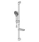 HANSA Duschsystem HANSAVIVA Wandstangen-Brausenset, Wandmontage Brauseschlauch 125cm, Bronze gebürstet