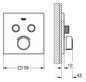 GROHE Fertigmontageset SmartControl UP-Einhebelmischer, mit 2 Absperrventilen, chrom