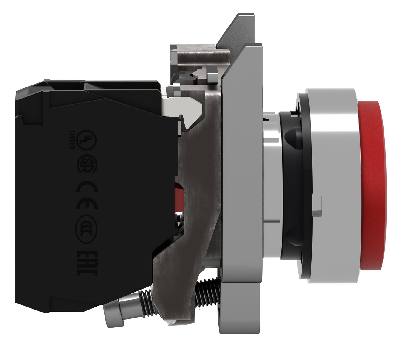 Drucktaster 1f rt rnd Ø22,5mm 1Ö IP66 hoch Tastend
