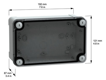 Leergehäuse Kst IP66 B121xH191xT87mm ET80mm geschl