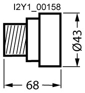 D-Schraubkappe DIII Porzellan