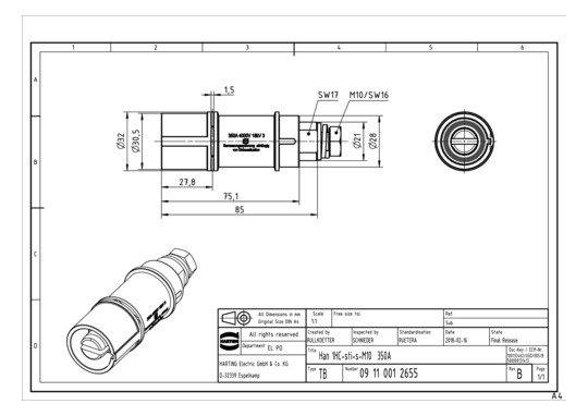 HART Han 1HC-sti-s-M10 350A  09110012655 