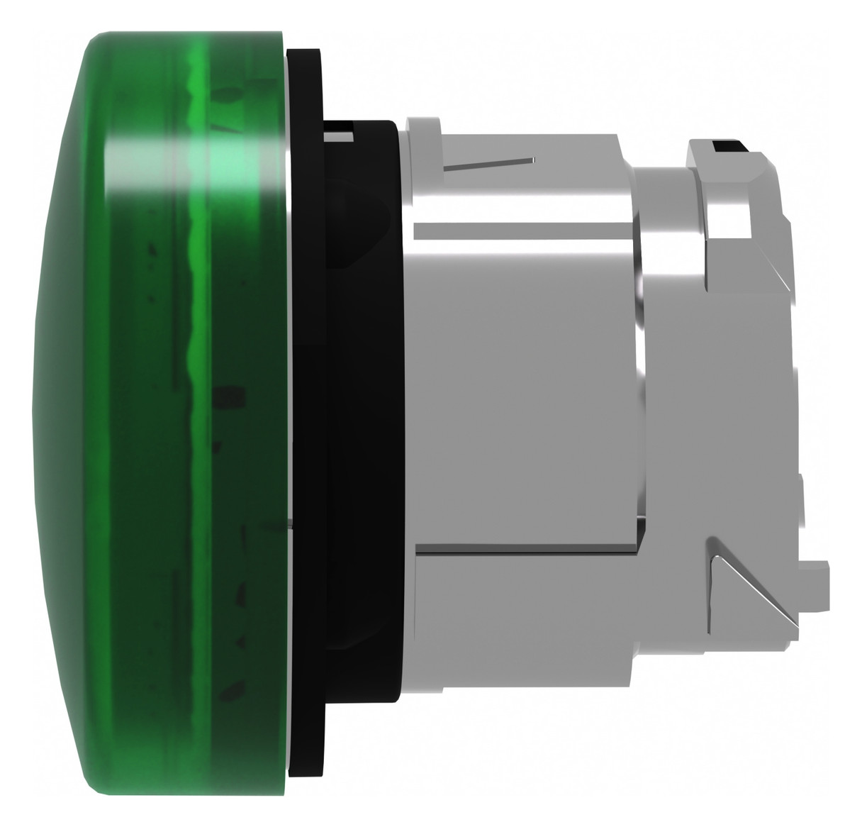 Leuchtmelder Front hoch rnd gn Ø22mm 1st Metall IP66