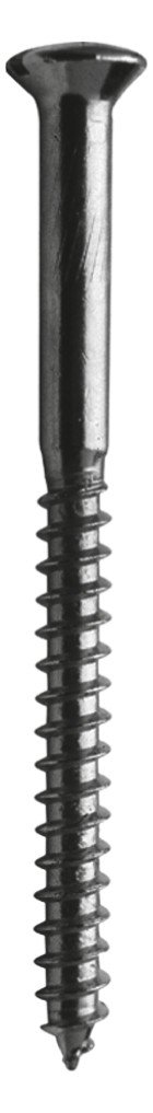 ASW Kreuzschlitz-Holzschraube 4,5 mm x 60 mm, Messing verchromt, DIN 7995