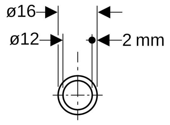 Geberit Systemrohr ML DN 12, Ø 16 mm, Rolle 120 m