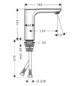 hansgrohe Waschtisch-Einhebelmischer 130 Axor Urquiola Ausladung 139mm, unverschließbare Ablaufgarnitur, polished gold optic