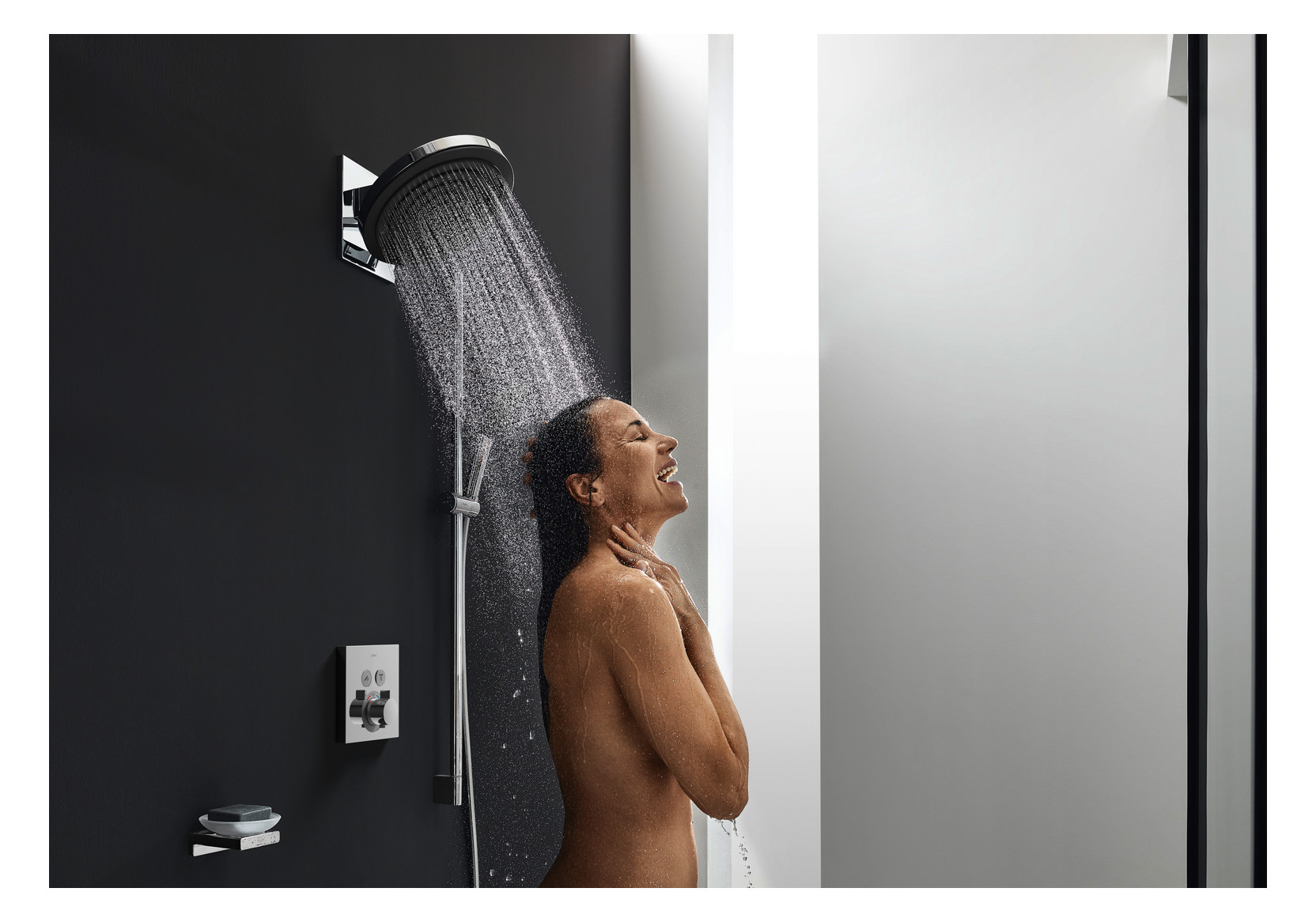 hansgrohe Fertigmontageset ShowerSelect UP-Thermostat, 2 Verbraucher, chrom