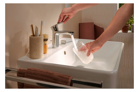 hansgrohe Waschtisch Xanuia Q 600x480mm, mit Hahnloch/Überlauf, weiß
