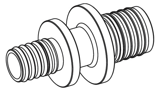TECE Kupplung TECEflex 20 x 16 mm, reduziert, Messing