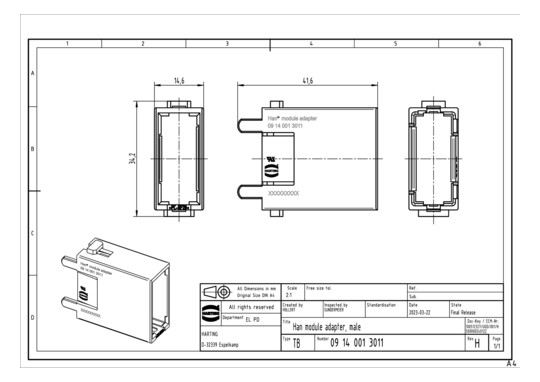 HART Han GigaBit module,     09140013011 