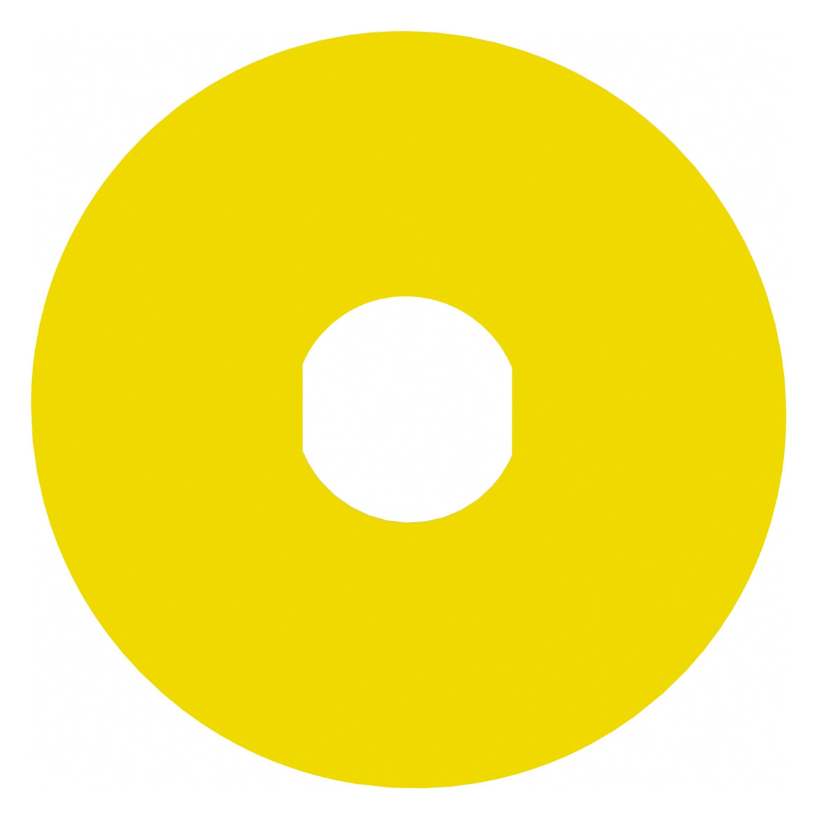 Bezeichnungsschild ge rnd NOT-AUS Ø60mm deutsch Bez.Schild