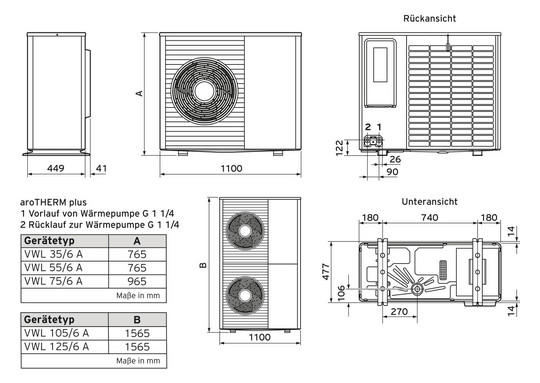 Vaillant        aroTHERM plus VWL 55/6 A 