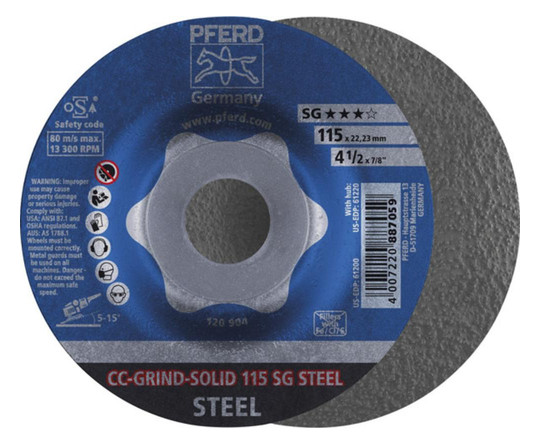 PFERD-Schleifscheibe für Stahl CC-GRIND-SOLID STEEL...