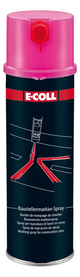 E-COLL-Baustellenmarkierspray, pink - 500 ml