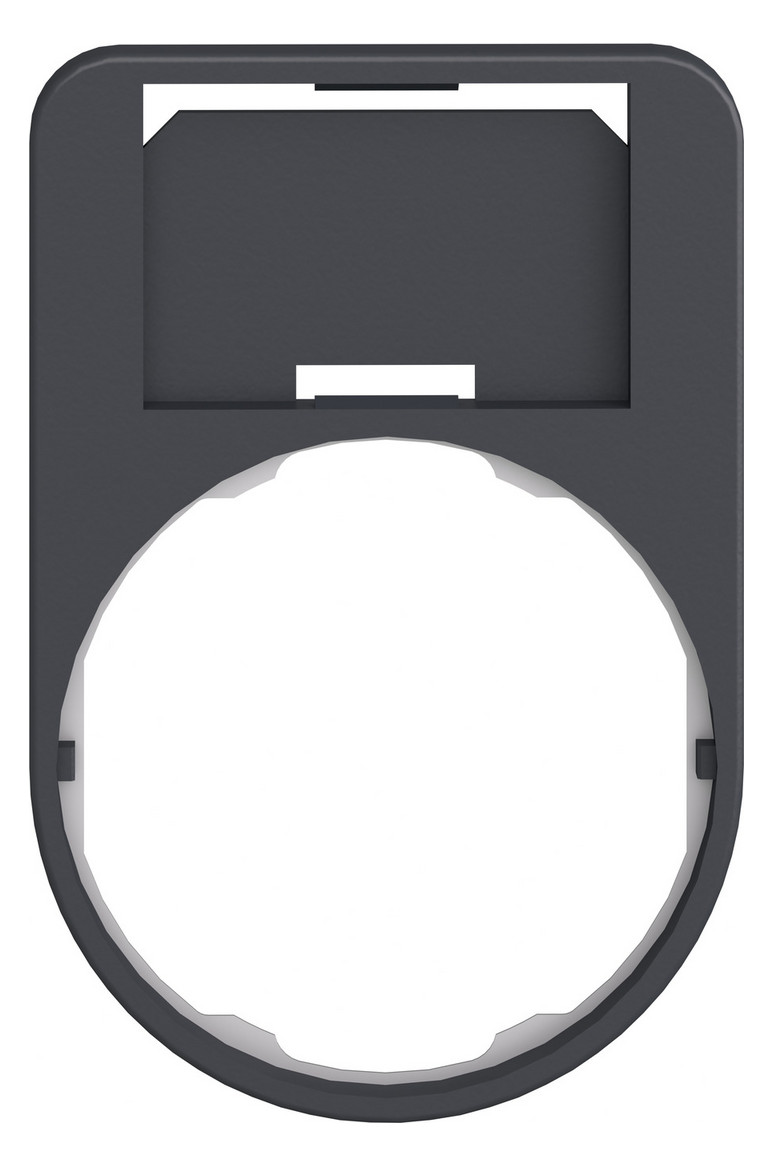 Schildträger 40x50mm Harmony XB5 Wappen sw Ø30mm