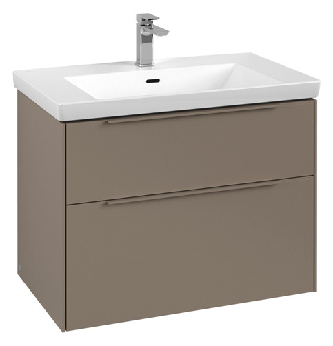 V&B Waschtisch-Unterschrank Subway 3.0 77,2x57,6x47,8cm, ohne LED/Griff monochrom, taupe