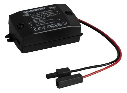 LED-Trafo 1-7,2W 350mA 22V IP20 Kstgeh dyn 68x35x21mm