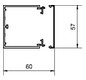 Leitungsführungskanal Kst 60x57x2000mm ver-ws LF-K unbeh RAL9016