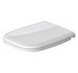 Duravit WC-Sitz D-Code Compact ohne Absenkautomatik, Scharniere Edelstahl, weiß