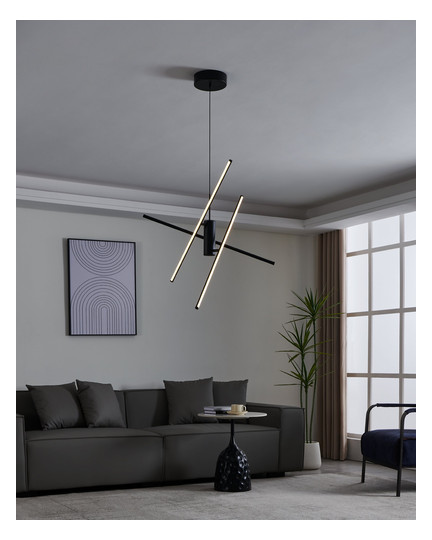 EGLO LED-Hängeleuchte Schwarz      99818 