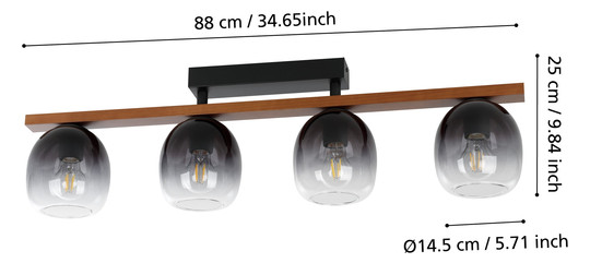 EGLO Wand und Deckenleuchte       900185 
