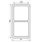 Einbaurahmen 2f aws glz CD / CD 500 Kst f.GEB-K Unterputzmontage Duropl