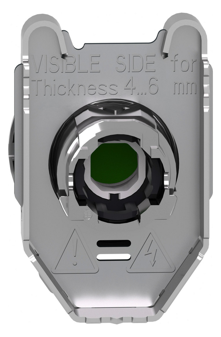 Drucktaster Front 1f gn bel.b Ø30,5mm rnd Geeignet für Beleuchtung IP66