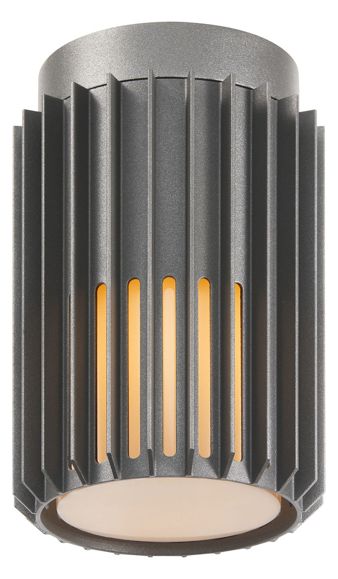 LED-Deckenanbauleuchte Aludra 15W anth IP54 E27 Ø124x188mm