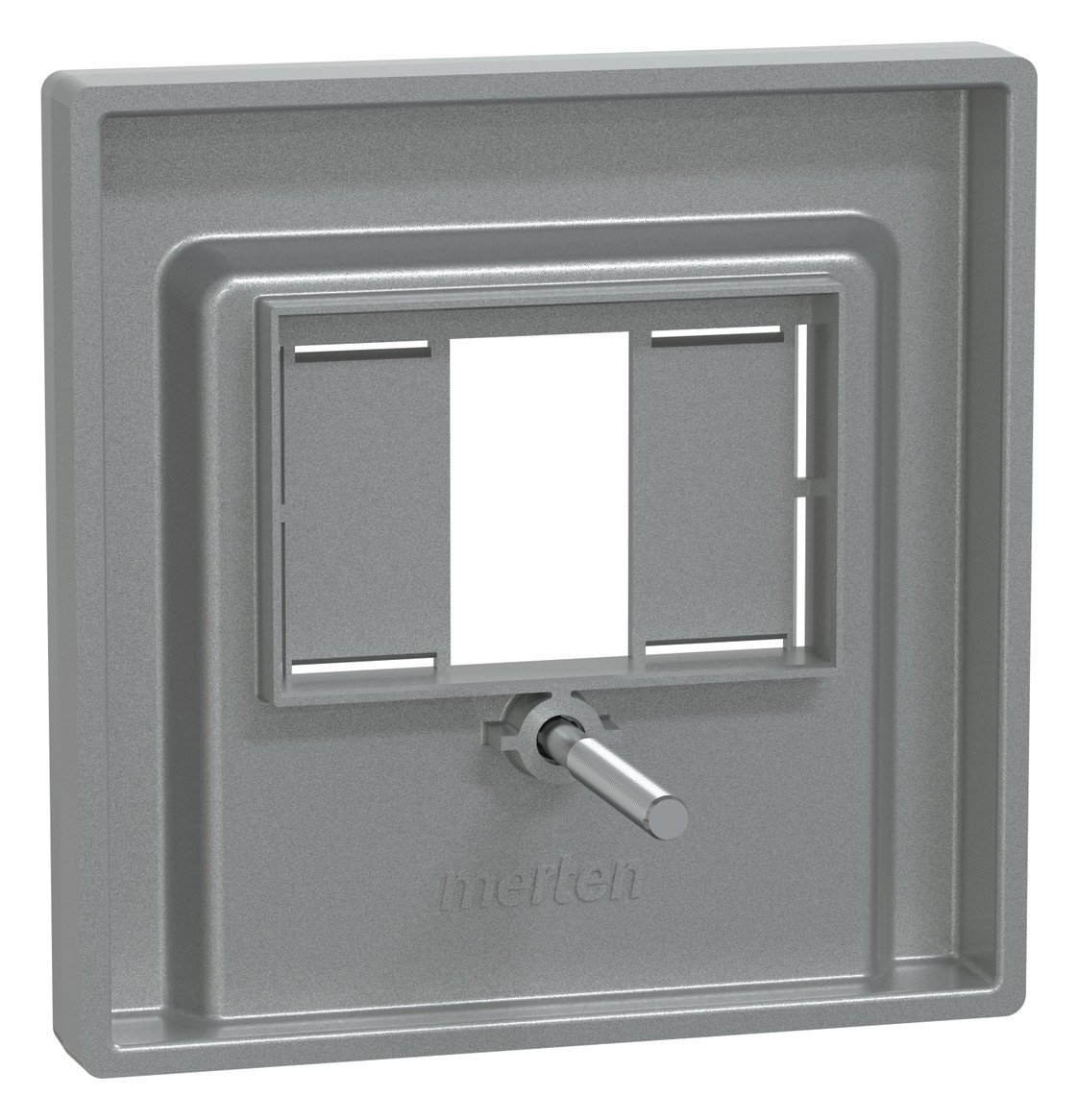 Zentralplatte TAE 2f System M alu Schraubbef