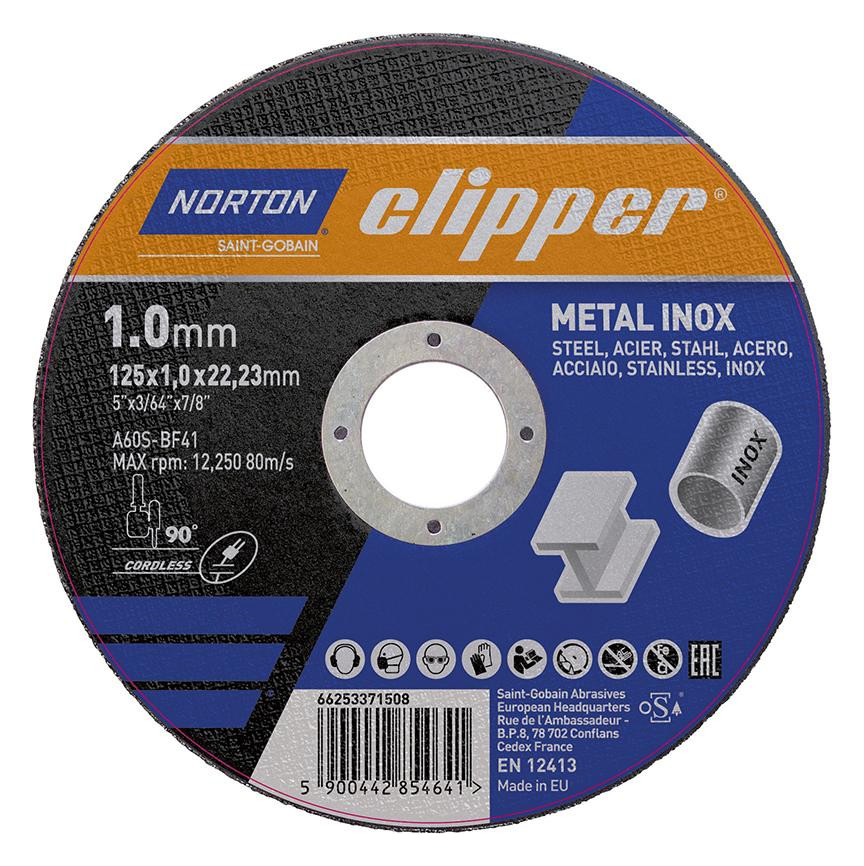 Bild Trennscheibe Metall-Inox A60S-125x1.0x22 .23mm - CLIPPER-0