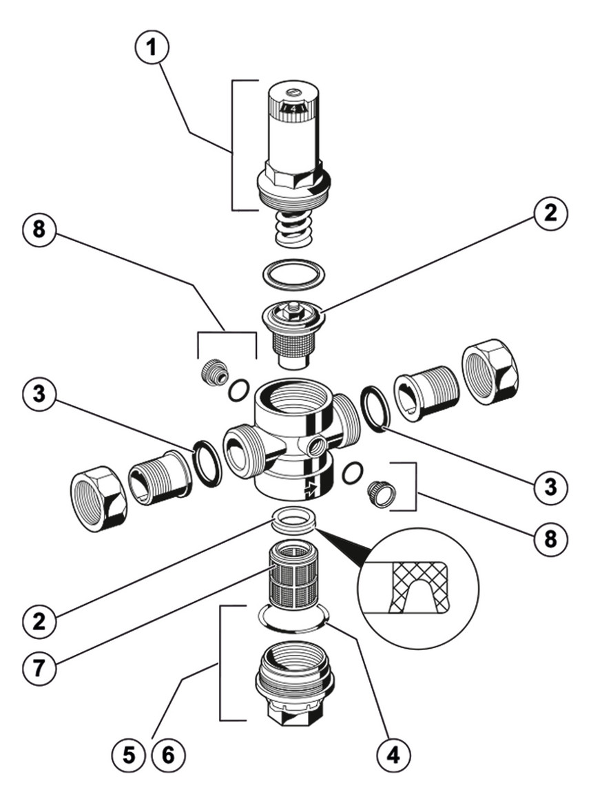 D06F-2-B-SCHALLSCH.-DRUCK- MIND.GEW.MESSINGTASSE-70'C