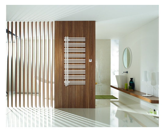 Zehnder Design-Elektroheizkörper Yucca Asym YAER-090-50/GD 872 x 478 mm, Concrete grey