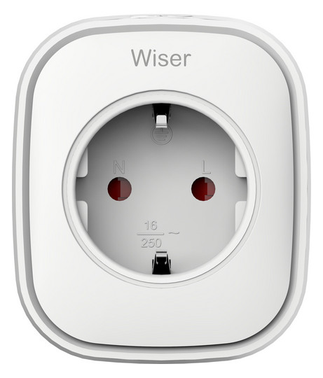 Schaltaktor Funkb C-Last Wiser Steckd TE 13A 3000W 230V Vor Ort-/Handbedienung