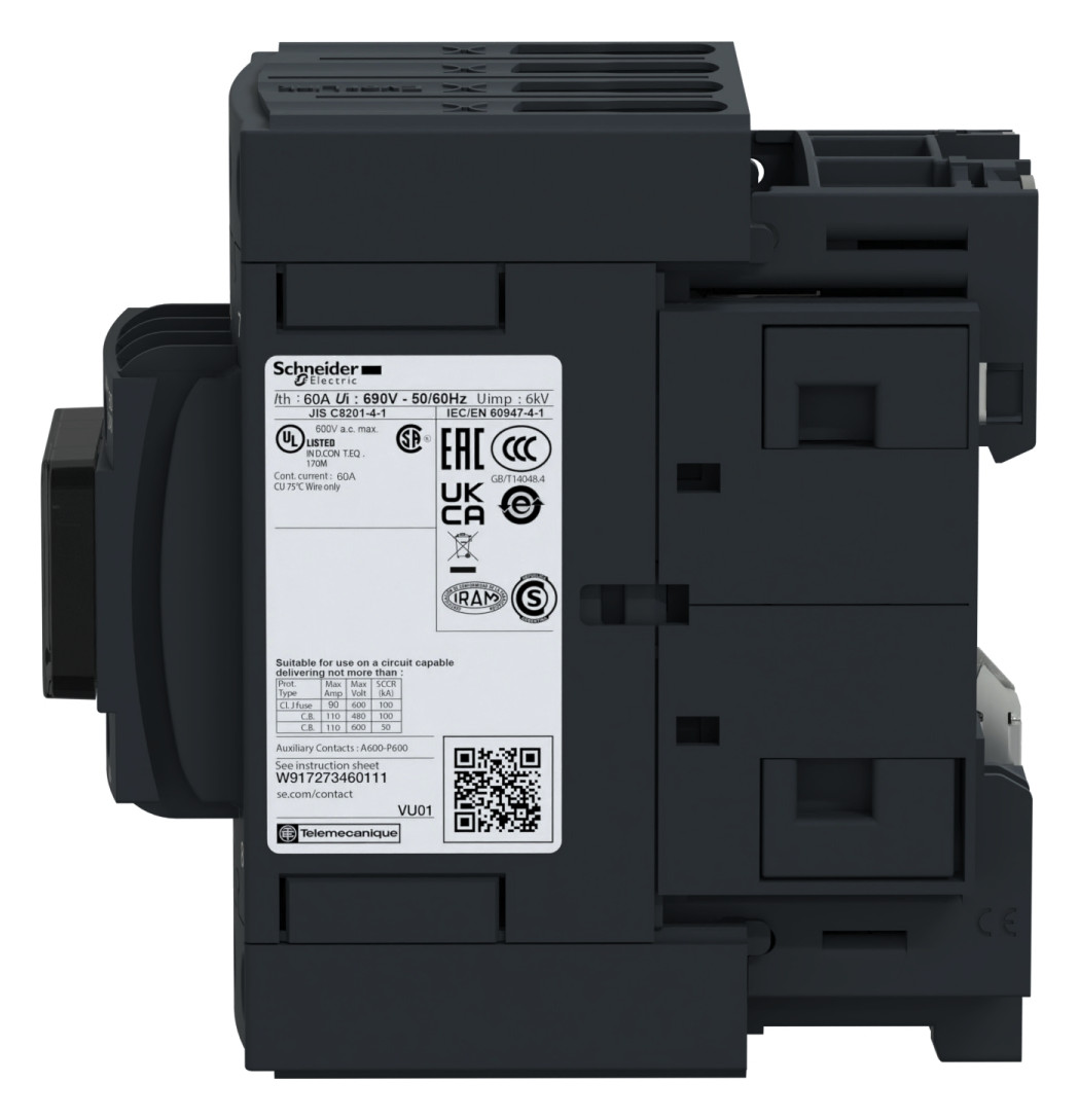 Leistungsschütz 18,5kW 4S 48VAC 40A 1S+1Ö/Hilf