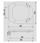 Sanit WC-Sitz 4002 (abumed) mit Edelstahlscharniere, verstellbar, weiß