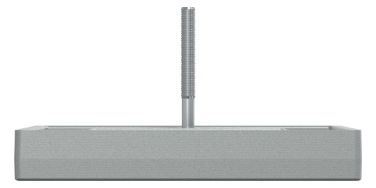 Zentralplatte TAE 2f System M alu Schraubbef