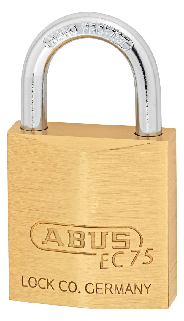 Bild AV - Vorhangschloss 75/30, Messing massiv - ABUS-8