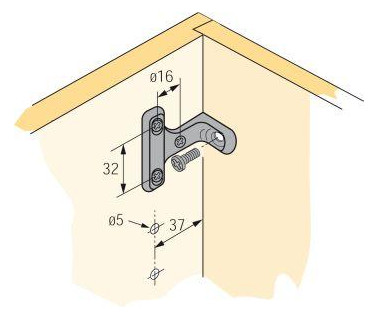 Bild Rückwandverbinder RV 7 D, Zinkdruckguss vernickelt - Hettich-1