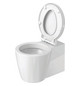 Duravit WC-Sitz Starck 1 mit Absenkautomatik, abnehmbar, mit Scharnierwelle, weiß