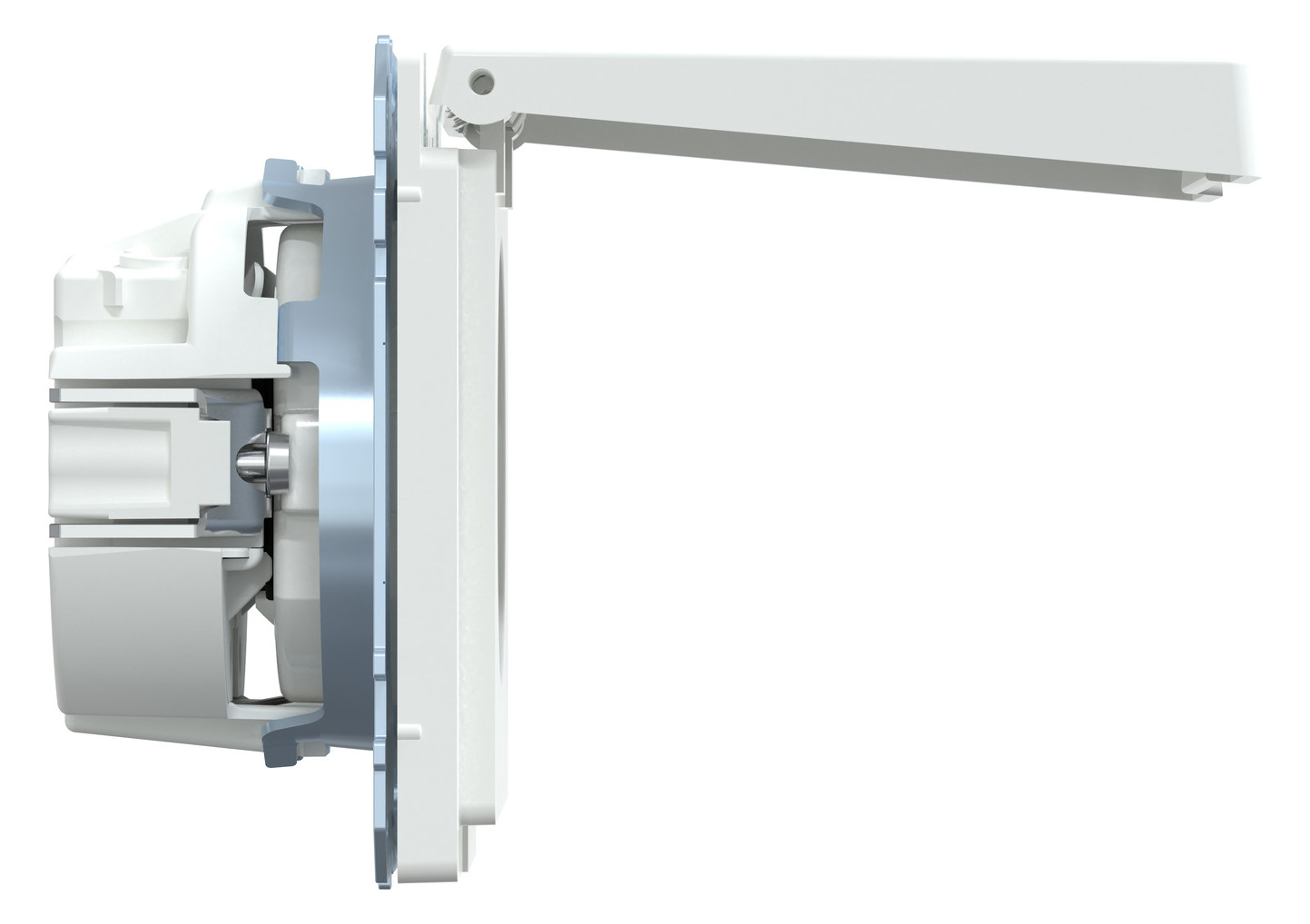 Steckdose 1f lows glz System Design UP m.BS Mit erhöhtem Berührungsschutz IP44