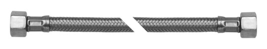 ASW Flex-Trinkwasserschlauch 1/2" x 3/8", 300 mm, Überwurfmutter IG