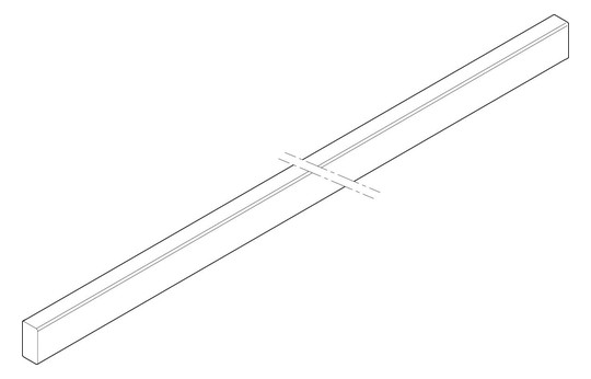 ABN Cu-Schiene 2FB 20x10x495mm   XCUW122 