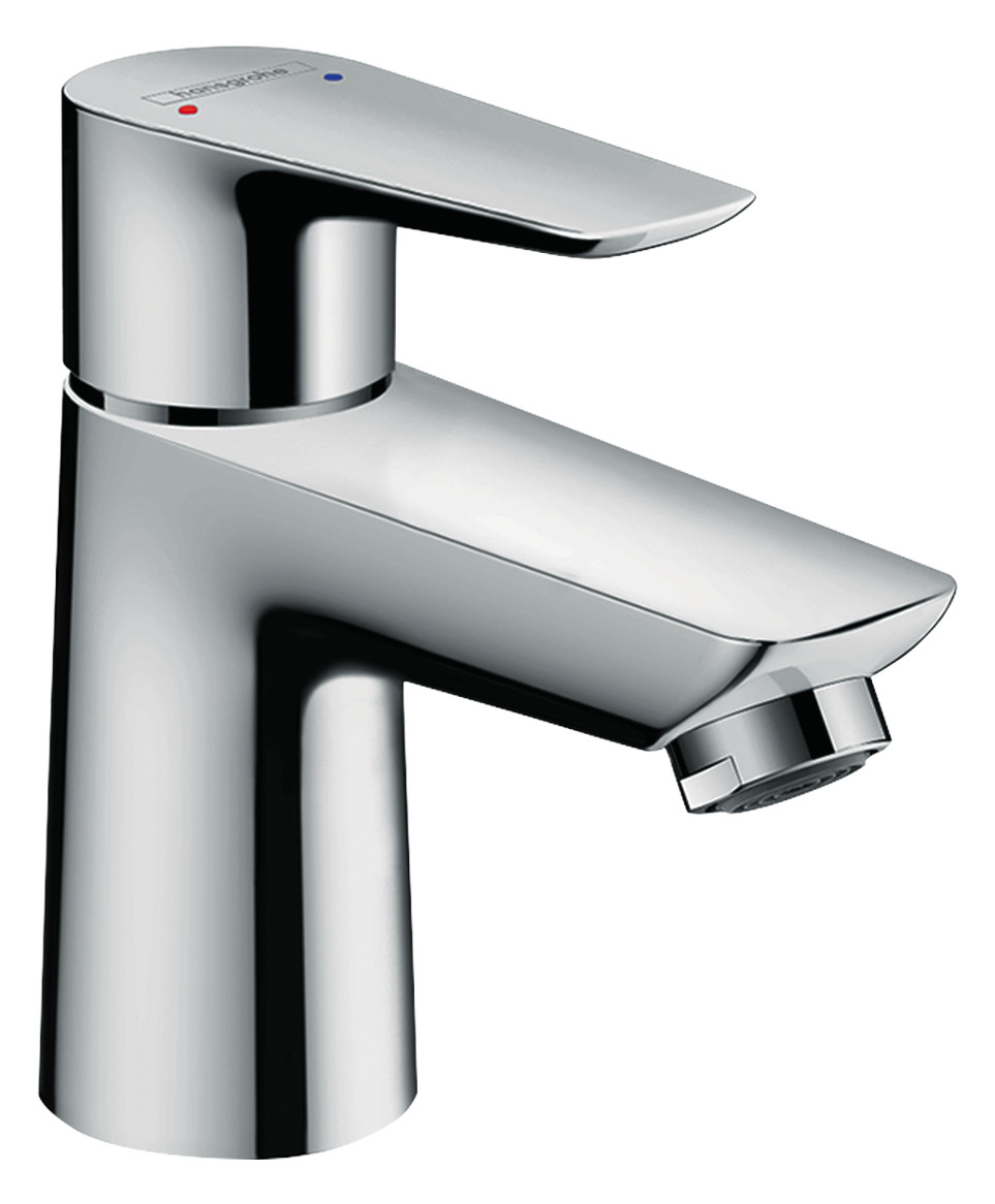 hansgrohe Waschtisch-Einhebelmischer 80 Talis E ND, für offene Warmwasserbereiter, mit Zugstangen-Ablaufgarnitur, chrom